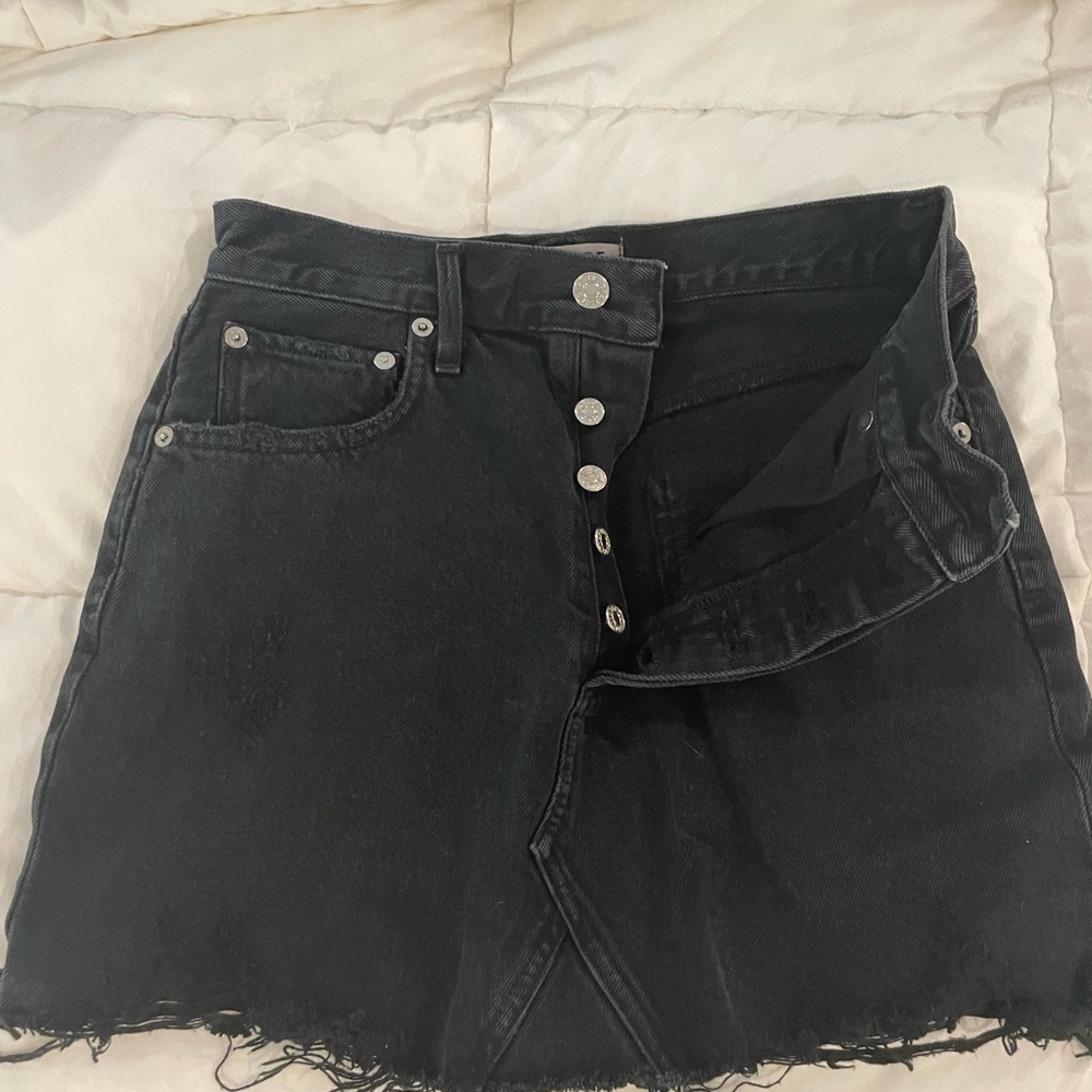 BEST. DENIM. SKIRT. EVER. - Picture 2 of 5